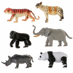 Набор – Рассказы о животных, 6 фигурок животных Азии (Играем вместе, P1516-06A) (ассортимент)