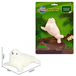 Животные-тянучки из серии Юный натуралист - Тюлень, термопластичная резина (Abtoys, PT-01146пц)