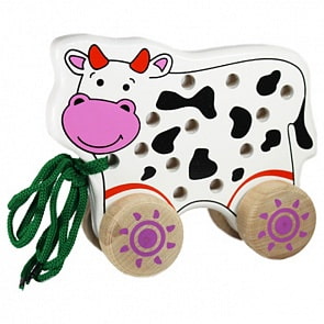 Шнуровка-каталка - Корова (Алатойс, ШКР01)