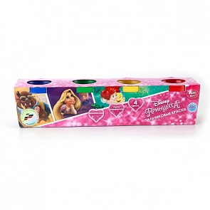 Пальчиковые краски - Disney – Принцессы, 4 штуки (Multiart, 450FP-PRsim)