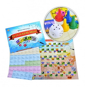 Игра настольная карточная Викторина - Изучаем Мир (Рыжий Кот, ИН-7646)