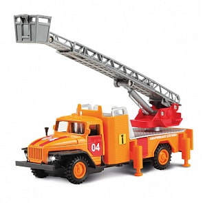 Машина металлическая инерционная Урал - Аварийная служба со световыми и звуковыми эффектами (Технопарк, CT10-100-2sim)