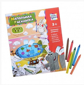 Напольная раскраска - Летающие звери - Полет над городом (Kribly Boo, 57299Pi) 