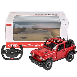 Машина р/у - Jeep Wrangler Jl, масштаб 1:14, двери открываются вручную, со светом (Rastar, 79400-RASTAR)  - миниатюра