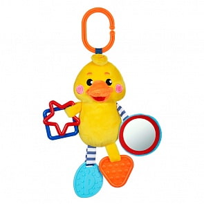 Подвеска с силиконовым прорезывателем и зеркальцем - Утенок (Жирафики, 939539)