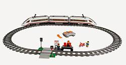 Lego City. Скоростной пассажирский поезд (Lego, 60051-L) - миниатюра