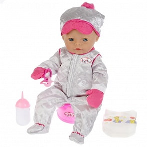 Интерактивный пупс Дашенька, 45 см пьет, ходит на горшок, песни на стихи А. Барто (Карапуз, S921B-W-RU-20 12)