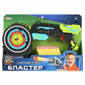 Бластер - тир с мягкими пулями и мишенью (Играем вместе, L527-H41015-R)