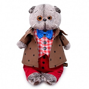 Мягкая игрушка – Басик в костюме с бантом, 19 см (Budi Basa, Ks19-111)
