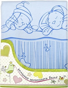 Комплект постельного белья Зая-Зай, голубой (Золотой Гусь, 2132)