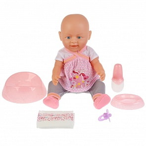 Интерактивная кукла, пьет и писает, с аксессуарами, 43 см (B1672019)