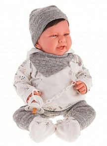 Кукла Эльза в сером, 40 см (Antonio Juan Munecas, 3389G)