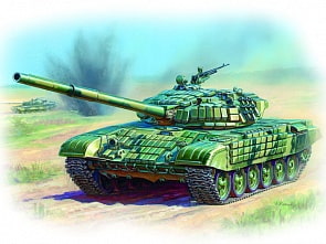 Модель для склеивания - Танк с активной бронёй Т-72Б (Звезда, 3551з)