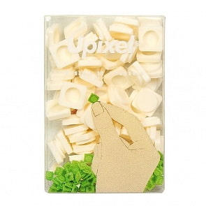 Пиксели маленькие WY-P002, цвет молочный белый (Upixel, 80152U)