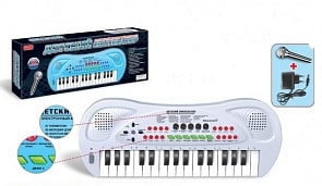 Синтезатор, 32 клавиши, звук, микрофон, запись (Zhorya, ZYB-B0690-2)