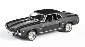 Металлическая инерционная машина RMZ City - Chevrolet Camaro 1969, 1:32, серый матовый (RMZ City, 554026M)