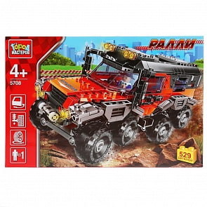 Конструктор Город мастеров - Ралли: джип 8х8, с фигуркой, с фигуркой, 529 деталей (Город мастеров, 5708-XG (24)
