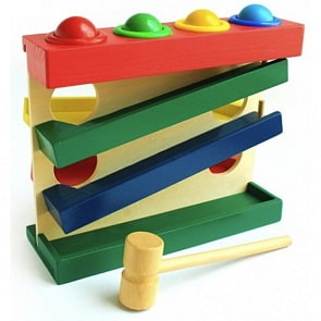 Большая Горка с шариками (Мир Деревянных Игрушек, Д102)