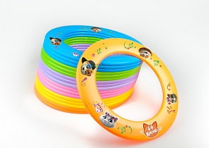 Летающий диск-кольцо, 25 см, лицензия 44 котенка (ЛКЛ) (ассортимент)