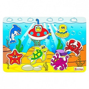 Пазл – Океан, с 7 фигурками (Алатойс, ПЗЛ2117)
