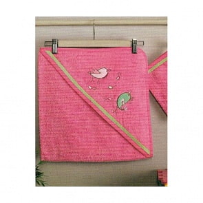 Полотенце уголок и варежка - Singer Birds, 100 % хлопок, 75 х 75 см (Kidboo, 00-0011726)