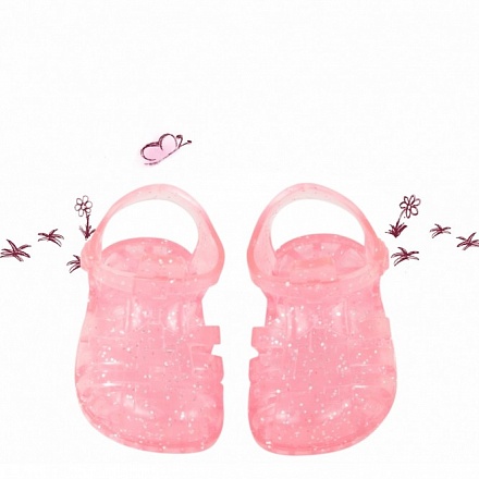 Обувь для кукол - Сандалии резиновые розовые, 42-50 см 
