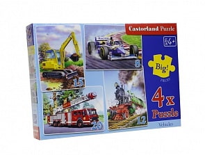Пазлы Castorland - Транспорт 4 пазла, 8/12/15/20 элементов (Castorland, B-04089)