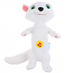 Игрушка мягкая Ласка 23 см Снежная королева музыкальный чип (Мульти-Пульти, C20005-23)