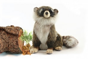 Мягкая игрушка – Енот сидящий, 24 см (Hansa, 4248)