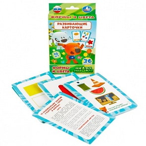 Развивающие карточки Ми-ми-мишки - Формы и цвета, 36 карточек (Умка, 4690590137673sim)
