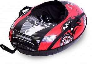 Тюбинг овальный Машинка Comfort красная, тент (Тяни-Толкай, AutoTTS2_02_01_000)