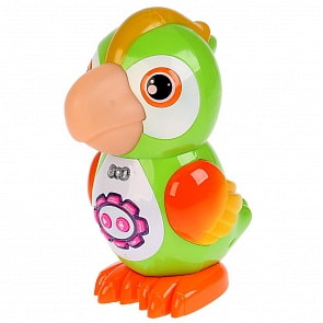 Развивающая игрушка - Попугай, 15 сказок, функция записи и воспроизведения, 9 колыбельных, 31 песня (Умка, B380-H05004-R)