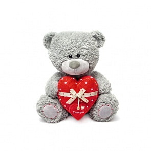 Мягкая игрушка - Медвежонок Дэнни с сердцем, музыкальный, 24 см (Lava, Л8783B)