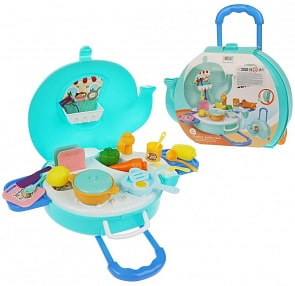 Игровой набор Кухня, 27 предметов и чемоданчик (Наша игрушка, 8757)