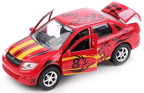 Машина металлическая инерционная Лада Гранта Спорт 12 см, открываются двери (Технопарк, SB-16-41-S-WB)