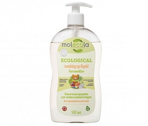 Средство для мытья детской посуды для чувствительной кожи, 500 мл (Molecola, 114-9011)