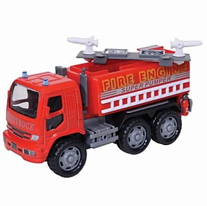 Грузовик пожаротушения инерционный, металлическая кабина, 1:50 (Ami&Co, 22602/PA6305)