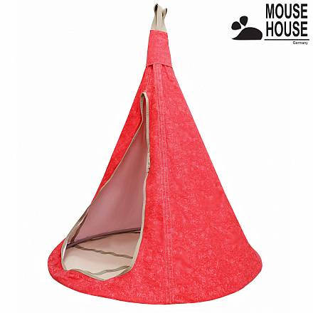 140-10 Гамак Mouse House - Цветы красные, диаметр 140 см 