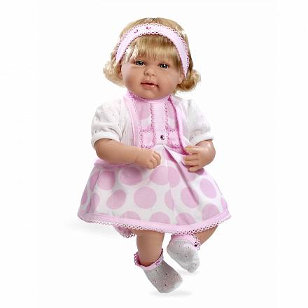 Кукла Elegance в розовой одежде с кристаллами Swarowski, 45 см, звук 