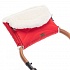 Муфта меховая для коляски Nuovita Tundra Bianco Rosso/Красный  - миниатюра №5