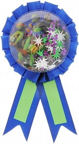 Значок Черепашки-Ниндзя с атласной лентой (Amscan, 1507-0925)