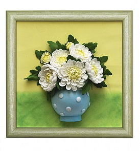 Набор для творчества - 3D картина из фоамирана. Хризантемы (Волшебная мастерская, FM-02)