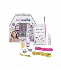 Набор для создания украшений - Crystalike, сережки, 2 подвески из шенилла (1Toy, Т14372)