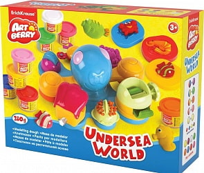 Биопластилин ArtBerry Undersea World с аксессуарами для лепки 8 баночек (Erich Krause, 35632EK-no_)