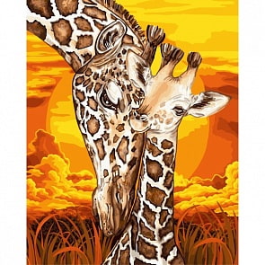 Рисование по номерам на холсте - Материнская забота, размер 40 х 50 (Фабрика Творчества, H100)