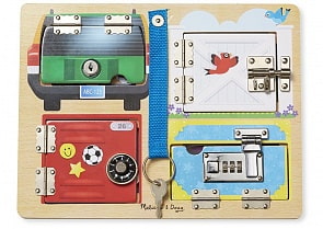 Бизиборд. Доска с замочками. Серия Первые навыки (Melissa & Doug, 9540M_md)