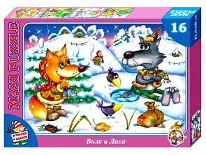 Макси-пазл «В гостях у сказки. Волк и лиса» (Десятое Королевство, 01036ДК)