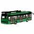 Модель Городской троллейбус свет-звук 19 см 3 кнопки инерционная пластиковая зеленая  - миниатюра №3