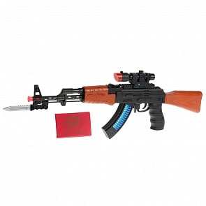 Автомат АК-47, свет, звук, удостоверение (Играем вместе, B1606648-R)