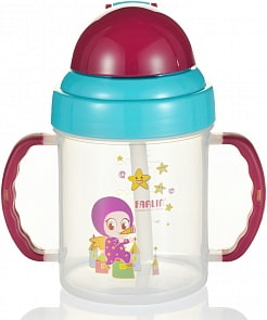 Поильник-непроливайка, 200 мл, цвет голубой (Farlin, AET-CP011-C_голубой)